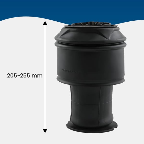 Luftaffjedringsfjedre, Længde 32 cm, Max. Udtøjet Længde 410-420 mm, Min. Komprimeret Længde 150-160 mm, Vægt 2,49 kg