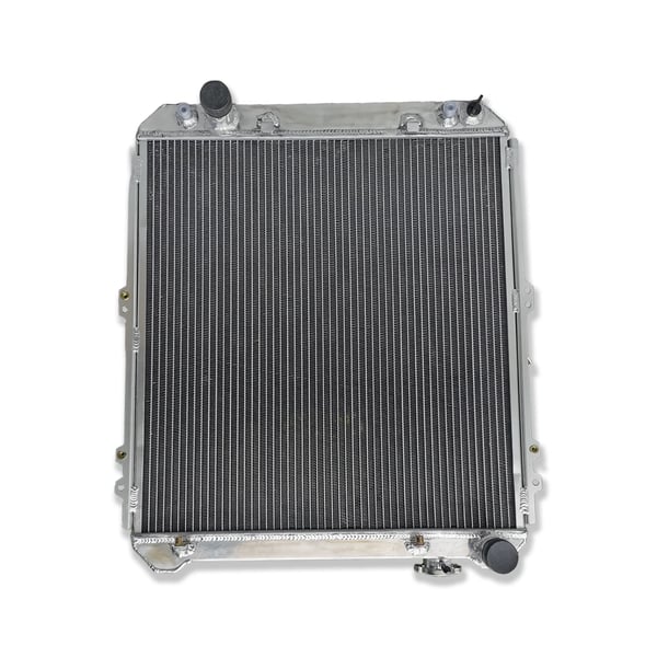 Radiator, Legeret Aluminium, 528mm x 550mm x 56mm Kerne Størrelse, 655mm x 534mm x 68mm Samlet Størrelse, Indløb/Udløb 550mm x 528mm x 56mm, 3 Rækker