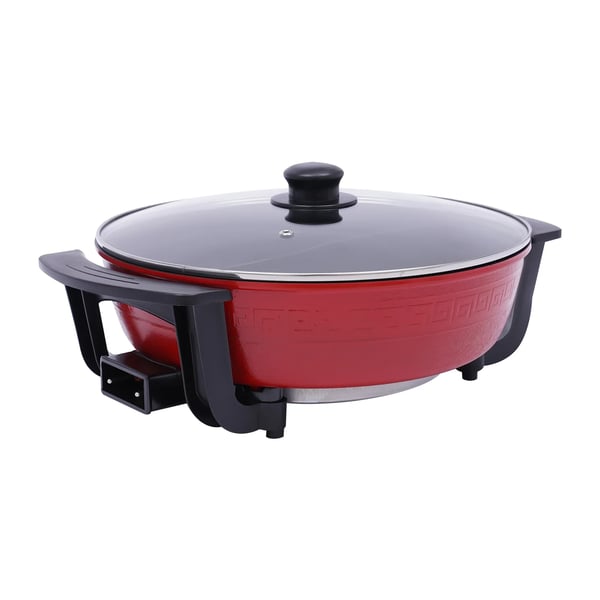 Hot Pot, 6L kapasiteetti, säädettävä lämpötilan säätö,Punainen