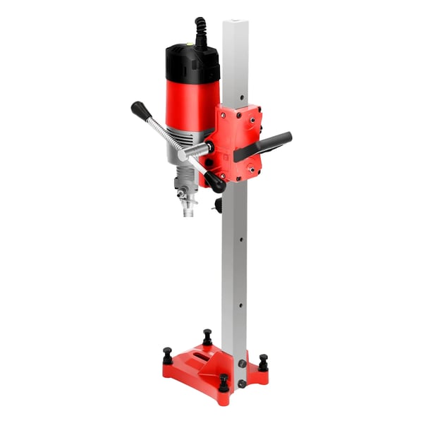 Kernebor, 2300W Motor, Justerbar Dybde,Rød/Sort