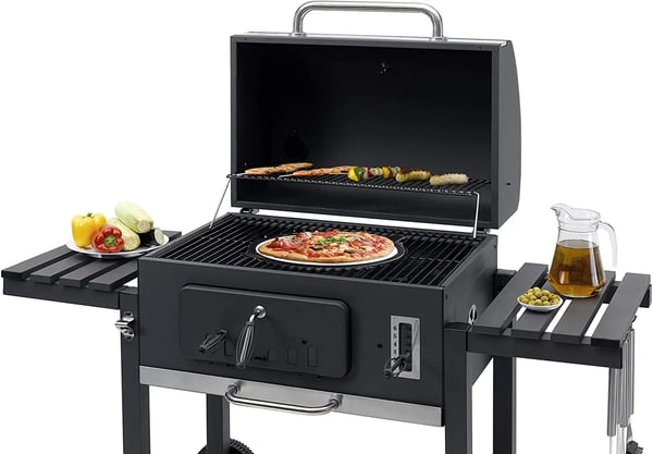 Kulgrill, Offset Røgovn, Justerbar Ventil, Flaskeåbner