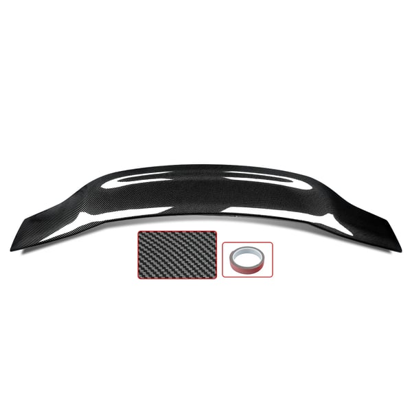 Bagagerums Spoiler, ABS Konstruktion, Aerodynamisk Design,Kulfiberlook