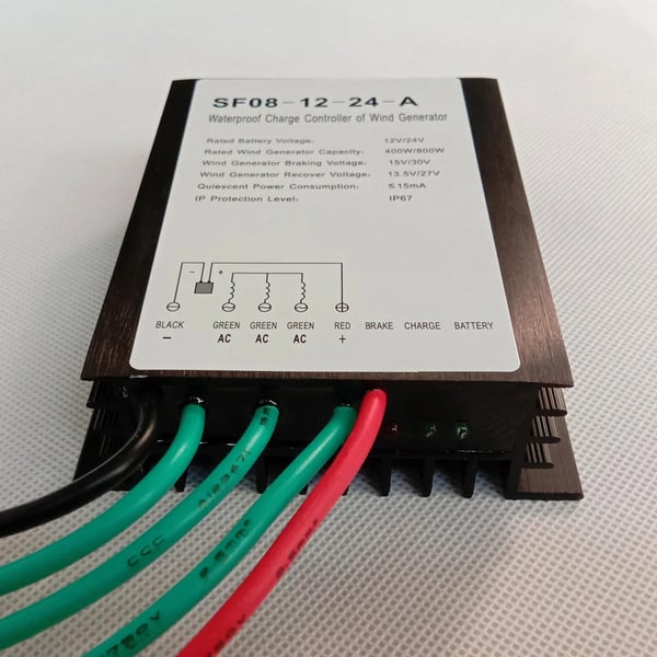 Vindgenerator Ladecontroller, 12V/24V kompatibilitet, maksimal strøm 30A,Byg-in Off Grid, 12V 24V Bil