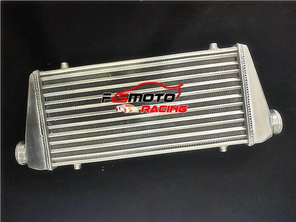 FMIC Aluminium Intercooler, 2.2" Inlopp/Utlopp, Effektiv Värmeväxling, Hållbar Aluminiumdesign