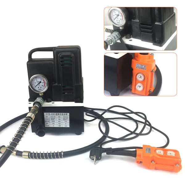 Elektrisk hydraulisk pumpe, 70MPa højt tryk, 1200W effekt,EU, 220V