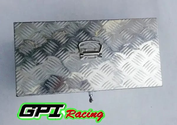 Værktøjskasse, Legeret Aluminium, 580mm x 280mm x 240mm, Kompatibel med Pickup Truck, T-Lås med Nøgle, Installation Under Karrosseri