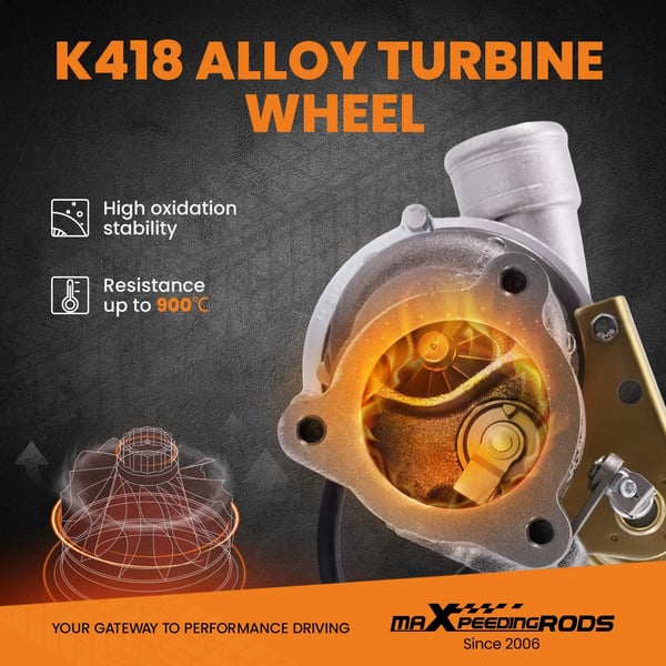 Turbocharger, Varelængde 27 cm, Varebredde 26 cm, Varehøjde 21 cm, Varevægt 6 kg