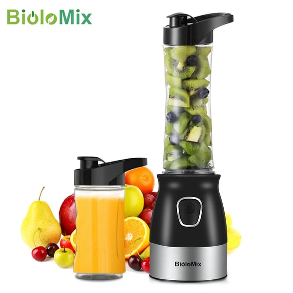 Blender, Multifunktionel, Bærbar Design,3 i 1, sort