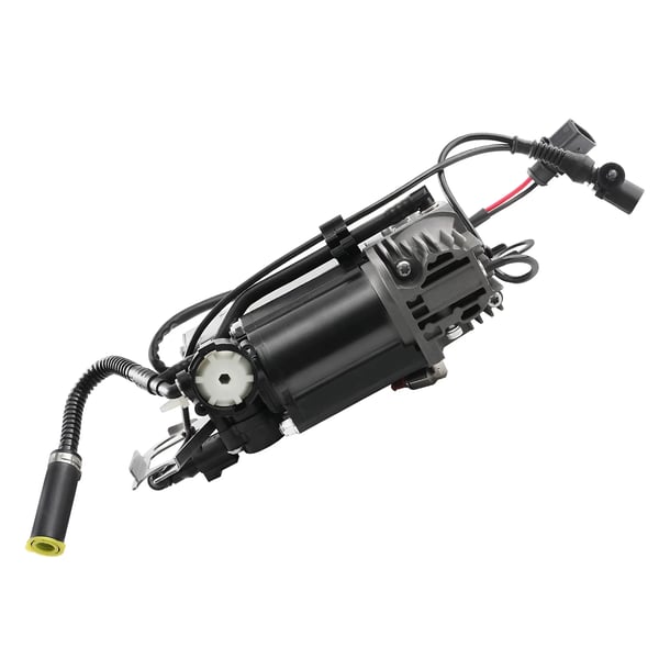 Luftaffjedringskompressor, Driftstryk 14-17 bar, Spænding DC 13V, Dimensioner 31,6x21,3x19,6 cm, Vægt 4450 g, Temperaturinterval -30°C til 80°C
