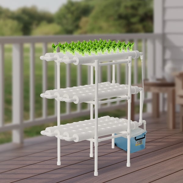 Hydroponiskt växtsystem, 3-nivådesign, effektiv näringsdistribution,VIT