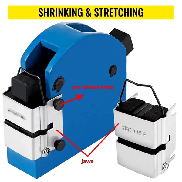 Metal Shrinker/Stretcher Maskine, Holdbar Konstruktion, Alsidig Brug,Blå