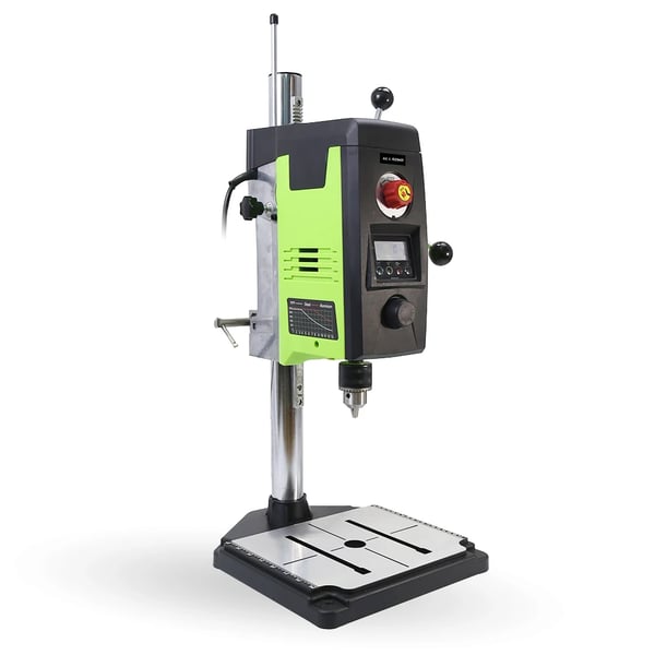 Søjleboremaskine, 220V, Børstet Motor, LCD Skærm, Laserfokus, Mekanisk Skift