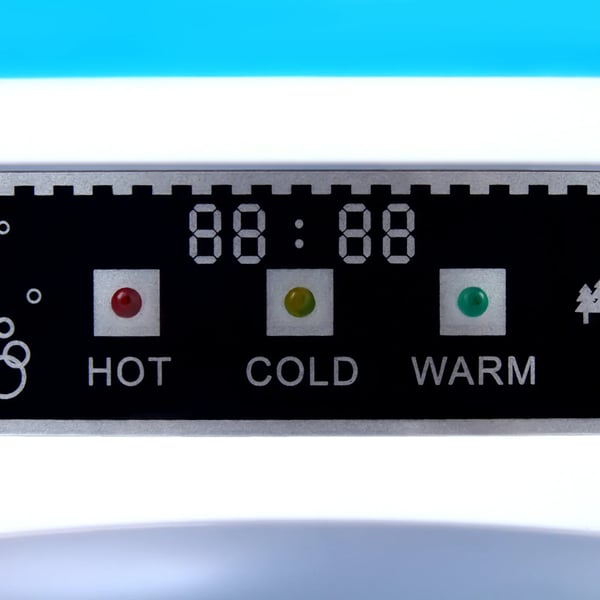 220V Varmt & Koldt Vand Dispenser, Ergonomisk Kran Design, Dobbelt Temperaturkontrol, Kompakt Fritstående