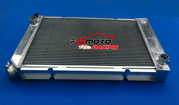 Aluminium Radiator, Kerne Dimensioner 19 3/4" x 14 1/4", Samlede Dimensioner 24" x 16 1/2", Øvre Indløbsstørrelse 1 5/16"