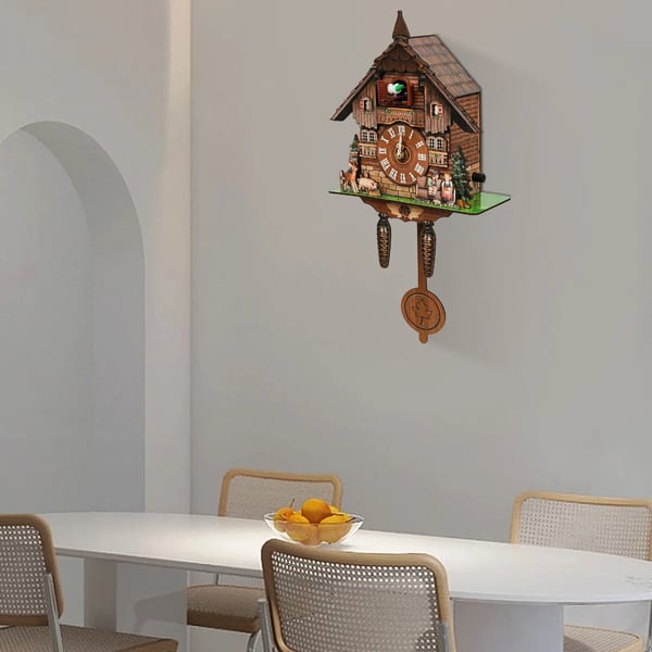 Kukur klokke, traditionelt antikt design, timevis kukur lyd,Multifarvet