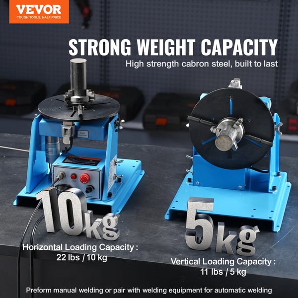Rotary svejsepositioner, justerbart vippearbejdsbord, præcisionschuck,20W 10KG