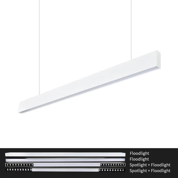 Pendellampe, Dæmpbar, Metal Konstruktion,sort, 36W, Naturlig Hvid