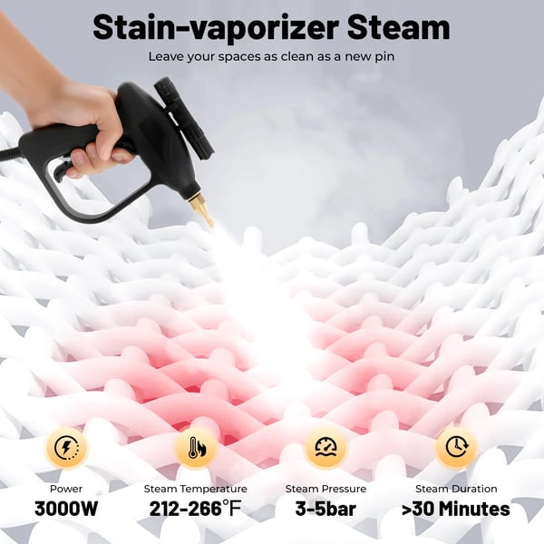 Ångtvätt, Högtryck, Bärbar Design,220 V, Blå