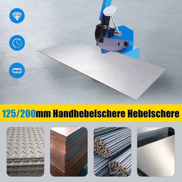 Manuelle Metal Saks, Heavy Duty Konstruktion, Ergonomisk Håndtag,Blå