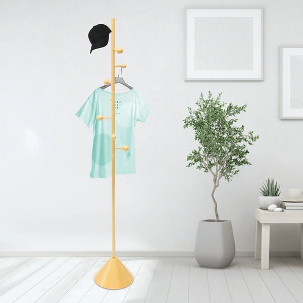 Kappeholder, 8 Krog, Fritstående Design,1.7X0.28M, Guld