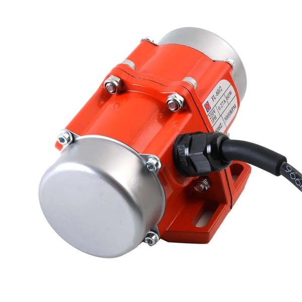 Vibrationsmotor, 60W effekt, 3000 RPM ydeevnehastighed, justerbar ekscentricitet, lav støjdrift, aluminiumlegeringsdesign
