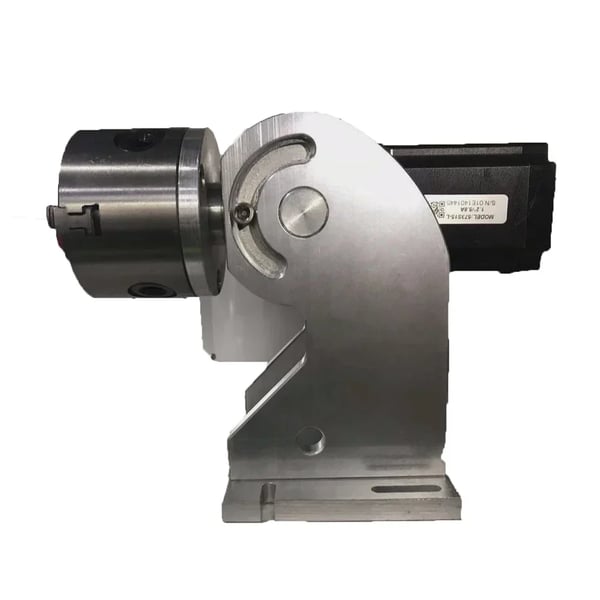 Rotary Achse, 220V, 5 kg, 32,5x32x17 cm, Præcisions Stepper Motor, Kompatibel med Fiber Laser Markeringsmaskiner
