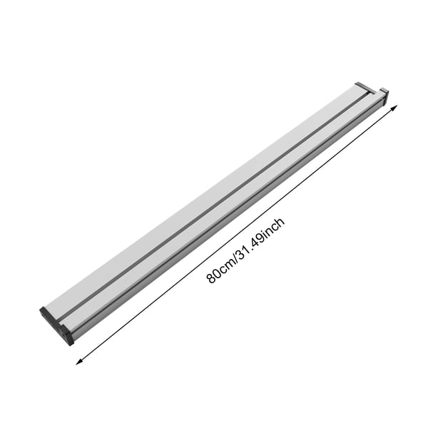 Miter Skinne, Aluminiumlegering, 80cm / 31,5 tommer, Op til 13mm / 5,51 tommer, 1,52kg / 3,35lbs, 1,4kg / 3,07lbs