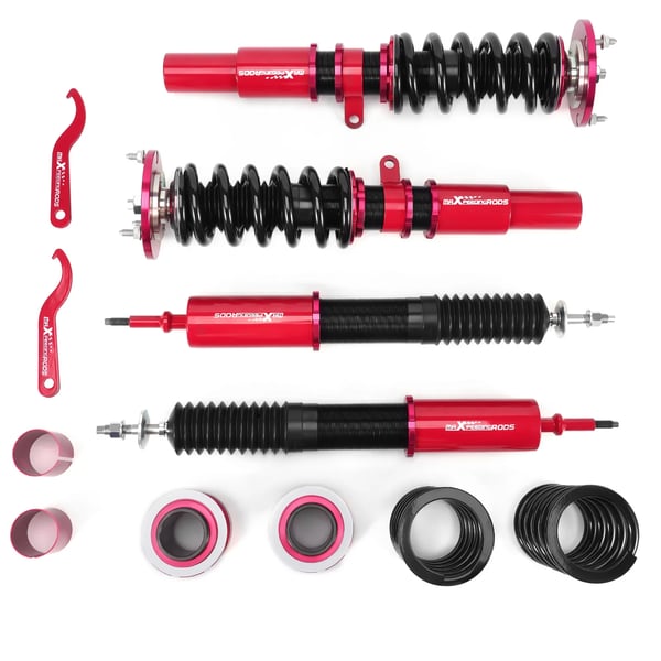 Coilover affjedringskit, stål konstruktion, 54 cm længde, 64 cm bredde, 45 cm højde, justerbar højde