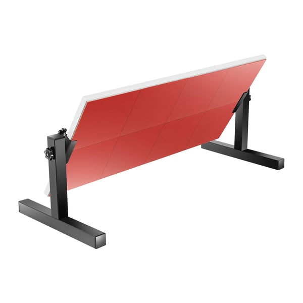 Bordtennis Rebound Board, Justerbar Vinkel, Bærbar Design,Rød