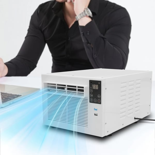 Bærbar Aircondition, Fjernbetjening, Energi Effektiv Koldluft,HVID