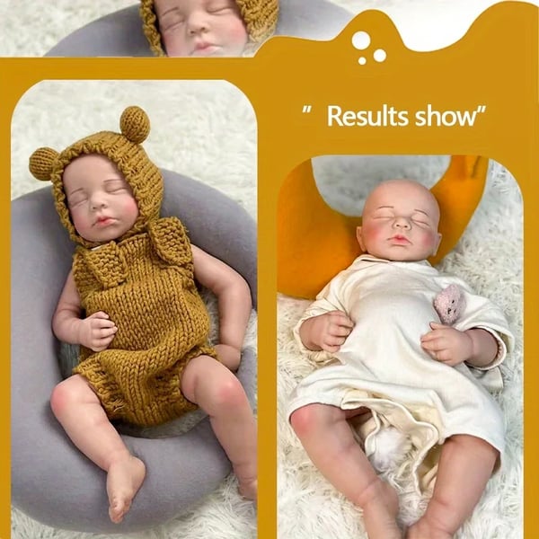 Baby Doll, Realistisk Berøring, Sikker Silikone Materiale,elfenben hvid