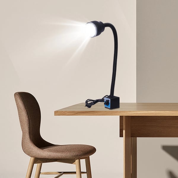 LED Arbejdslampe, 10W, Drifts spænding 24V, Farvetemperatur 6500K, IP42 Beskyttelsesniveau, Slangelængde 50 cm