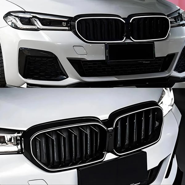 Racing Grill, Hållbar Plast, Förbättrad Luftflöde,Med LED-lampor