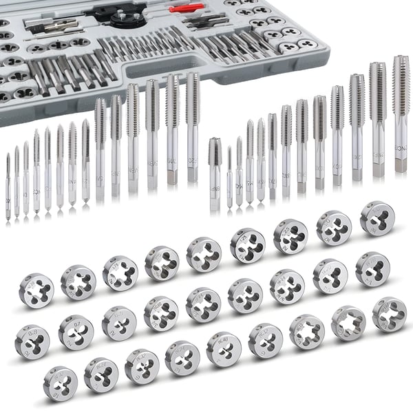 Tap & Die Sæt, 60 Stykker, Præcisionsskæring,60Pcs Sæt