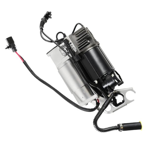 Luftaffjedringskompressor, Driftstryk 14-17 bar, Spænding DC 13V, Dimensioner 31,6x21,3x19,6 cm, Vægt 4450 g, Temperaturinterval -30°C til 80°C