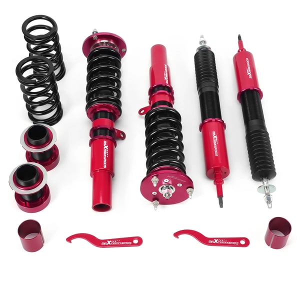 Coilover affjedringskit, stål konstruktion, 54 cm længde, 64 cm bredde, 45 cm højde, justerbar højde