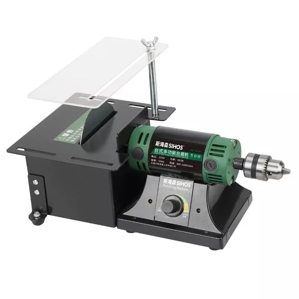Bænkbufferpolermaskine, 950W effekt, 800-12000 RPM hastighed,Bænk Buffer Polishe