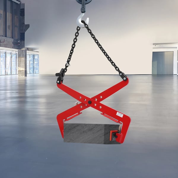 Løfteklemme, 500kg kapacitet, justerbar chuck 33-70cm, legeringsstål og gummi, moderne design, 16.8kg brutto vægt