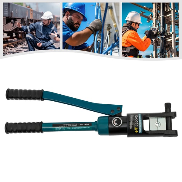 Hydraulisk Crimpningsværktøj, 120KN Crimpningskraft, 11 Sæt Døds,grøn