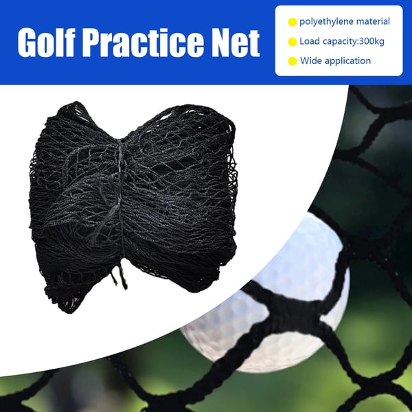 Golftræningsnet, Holdbart Polyethylen, Multi-Sport Brug,sort