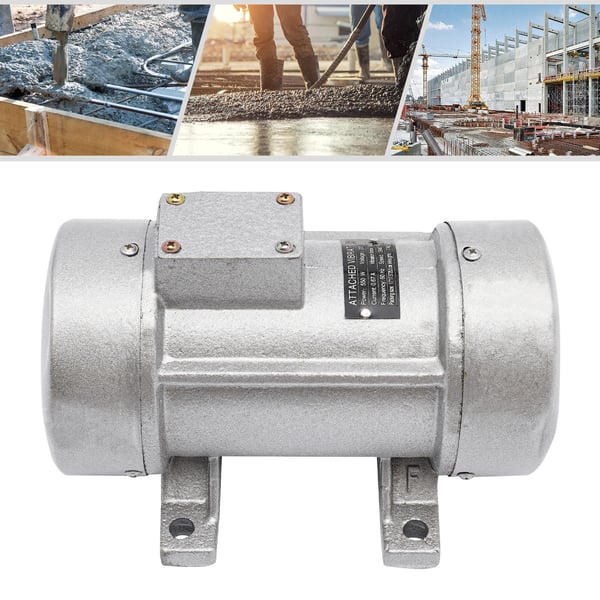 Betonvibrator, Jernkonstruktion, IP65 Vandtæt,Sølv