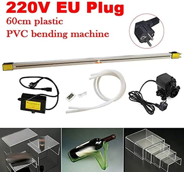 Acryl PVC Plade Bøjemaskine, Justerbar Opvarmningstemperatur, Effektiv Strømforbrug,sort
