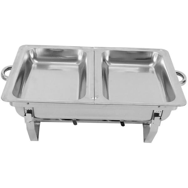 Chafing Dish Set, Rostfritt Stål, Effektiv Transport,Silver