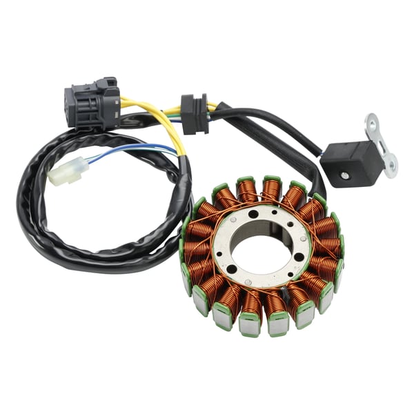 Stator Spole, Ydre Diameter 92mm, Indre Diameter 35mm, 5 Ledninger, 2 Stik, 18 Poler