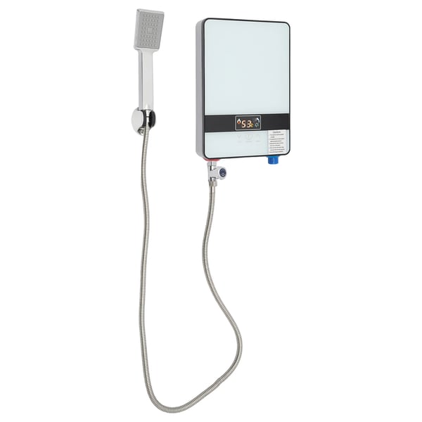 Tankless elektrisk vandvarmer, 6500W effekt, IPX4 vandtæt, kompakt design,HVID