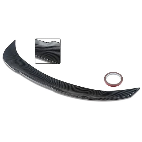 Bagagerums Spoiler, PSM High Kick Ducktail Stil, Carbon Fiber Look, Passer til BMW 5 Series F10 2010-2017,kulstof look