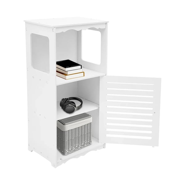 Opbevaringsskab, Fritstående, Alsidig Design,Hvid