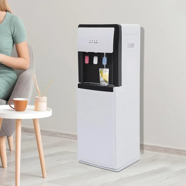 Vanddispenser, 220V, 500W varmt vand, 90W koldt vand, 5L/H varm kapacitet, gulvstående