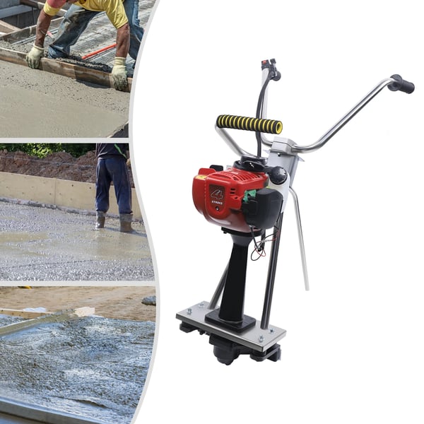 Beton Vibrationsniveau Ruler, 4-taktsmotor, Letvægtsdesign,Rød Sort