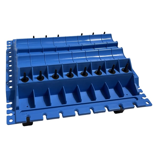 Motor Komponent Organizer, Robust Nylon Material, Dimensioner 14,5 x 10,5 x 2 Tommer, Egnet til Ventiler og Kamaksler, Vejer 1,5 lbs